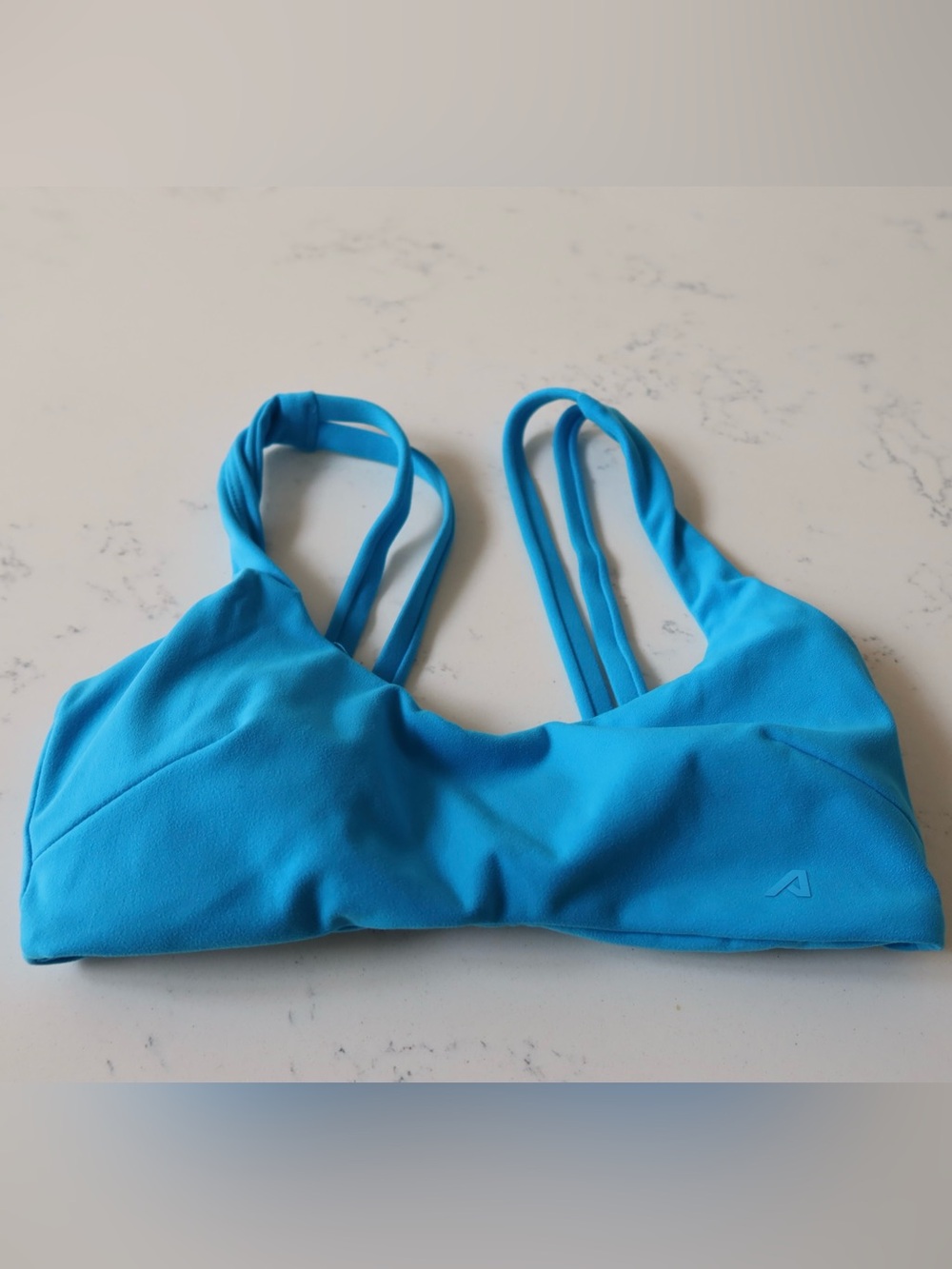 Alphalete Bright Blue Double-Strap Sports Bra
